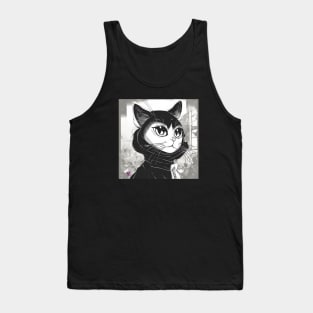 Manga cat Tank Top